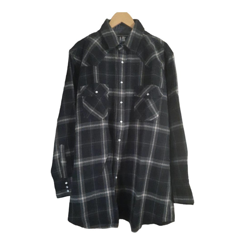 Rock Creek Ranch Mens Flannel Pearl Snap Long Sleeve Size XLT